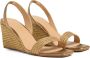 Castañer Barby sandalen met metalen vlechtwerk en 8 cm sleehak. Yellow Dames - Thumbnail 2