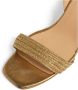 Castañer Barby sandalen met metalen vlechtwerk en 8 cm sleehak. Yellow Dames - Thumbnail 4