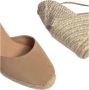 Castañer Beige Sandalen met Gevlochten Raffia Sleehak Beige Dames - Thumbnail 11