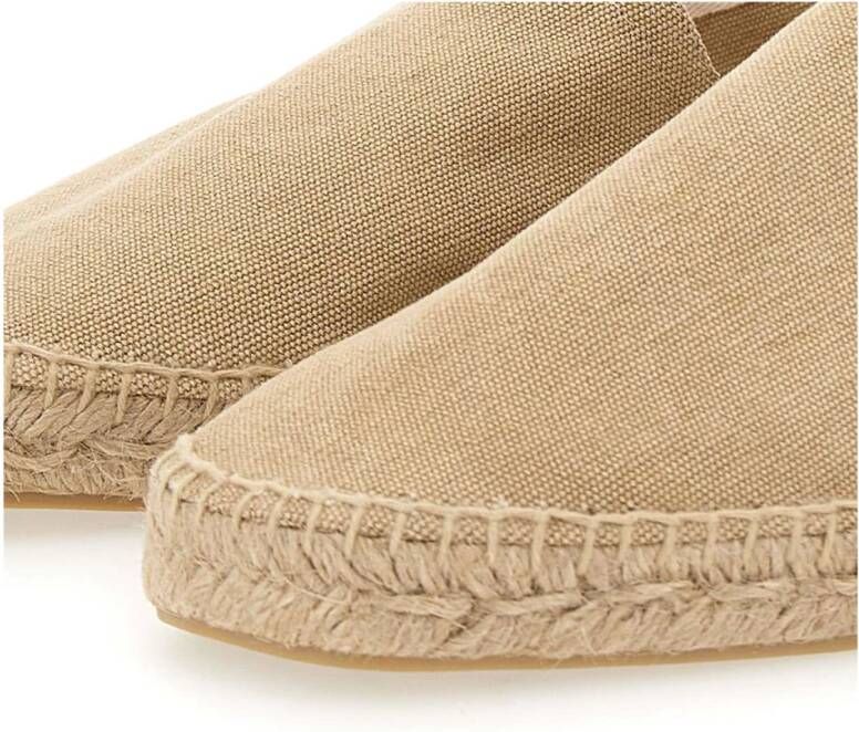 Castañer Beige Platte Schoenen met Handgestikte Naden Beige Heren