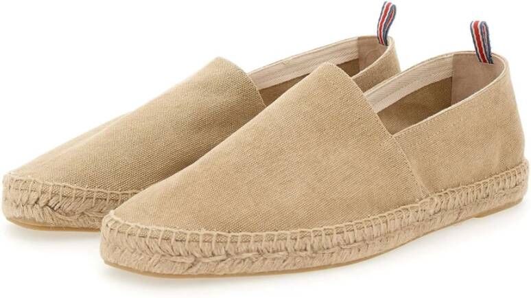 Castañer Beige Platte Schoenen met Handgestikte Naden Beige Heren