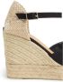 Castañer Zwarte Canvas Platform Wedge Espadrilles Black Dames - Thumbnail 4