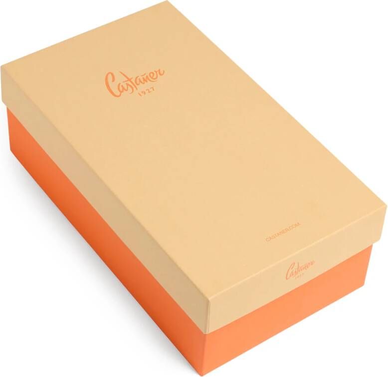 Castañer Bianca gecertificeerde katoenen espadrilles met striksluiting en 7 cm hak