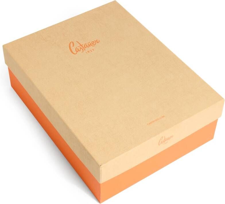 Castañer Bianca satijnen espadrilles met striksluiting dubbele platform en 11 cm hak.
