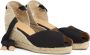 Castañer Jute wedge espadrilles met strikband Black Dames - Thumbnail 2