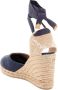Castañer Handgemaakte Wedge Espadrilles met Lint Binden Blue Dames - Thumbnail 15