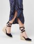 Castañer Blauwe Wedge Espadrilles met Logo Hak Blue Dames - Thumbnail 6