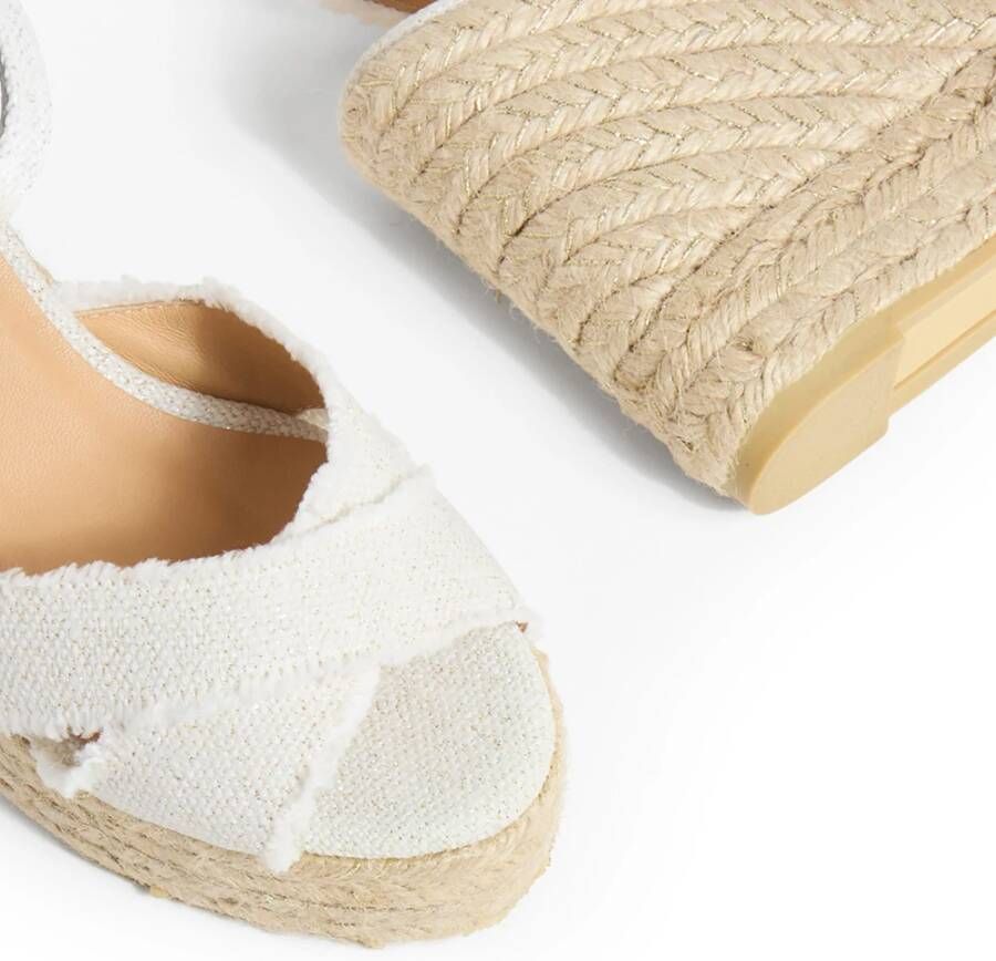 Castañer Bromelia 8Ed 032 11 cm Wedges White Dames