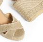 Castañer Verhoog je stijl met Bromelia Espadrille Sleehak Sandalen Beige Dames - Thumbnail 10