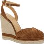 Castañer Bruine leren sleehakken met enkelband Brown Dames - Thumbnail 2
