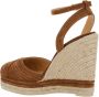 Castañer Bruine leren sleehakken met enkelband Brown Dames - Thumbnail 3