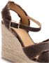 Castañer Bruine Sleehak Espadrilles Sandalen Brown Dames - Thumbnail 4