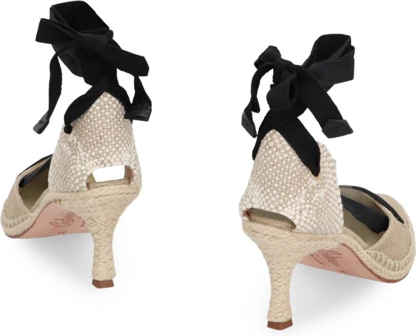 Castañer Canvas hak espadrilles met puntige neus