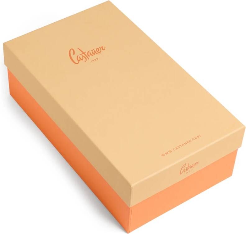 Castañer Carina -katoenen espadrilles met striksluiting en 5 cm sleehak.