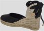 Castañer Zwarte Espadrille Sneakers met Enkelveters Black Dames - Thumbnail 16