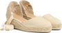 Castañer Carina katoenen espadrilles met striksluiting en 5 cm sleehak. Beige Dames - Thumbnail 9