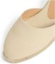 Castañer Carina katoenen espadrilles met striksluiting en 5 cm sleehak. Beige Dames - Thumbnail 11