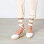 Castañer Carina -katoenen espadrilles met striksluiting en 5 cm sleehak. - Thumbnail 7