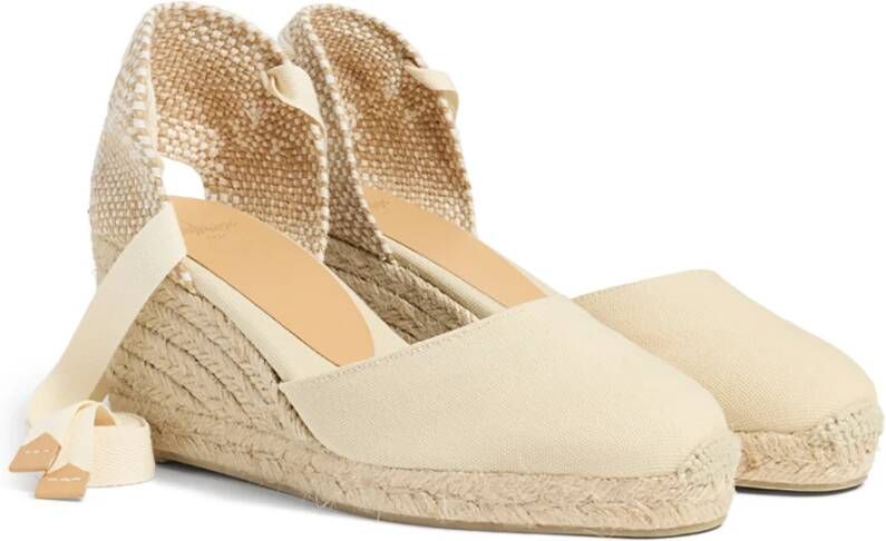 Castañer Carina 6 001 7 cm Wedges Beige Dames
