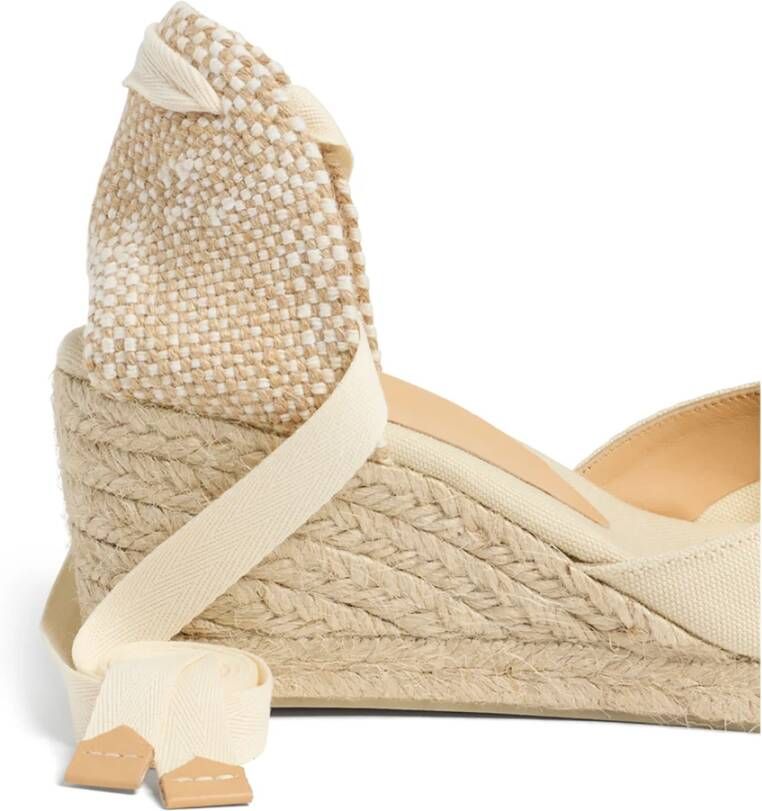 Castañer Carina 6 001 7 cm Wedges Beige Dames