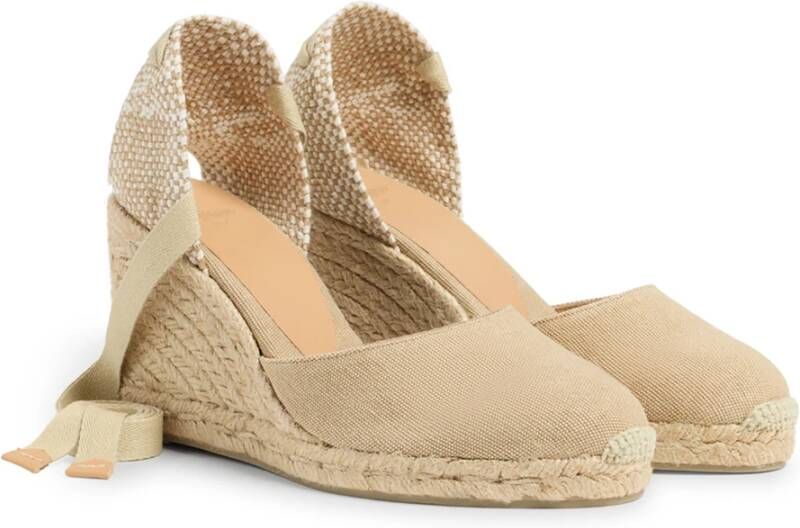 Castañer Carina 8 002 9 cm Wedges Beige Dames