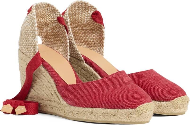 Castañer Carina 8 002 9 cm Wedges Red Dames