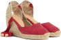 Castañer Carina 8 002 Sleehak Espadrilles Red Dames - Thumbnail 4