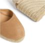 Castañer Beige Sandalen met Gevlochten Raffia Sleehak Beige Dames - Thumbnail 6