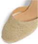 Castañer Beige Espadrille Sandalen met Raffia Sleehak Beige Dames - Thumbnail 5