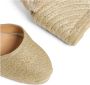Castañer Beige Espadrille Sandalen met Raffia Sleehak Beige Dames - Thumbnail 6