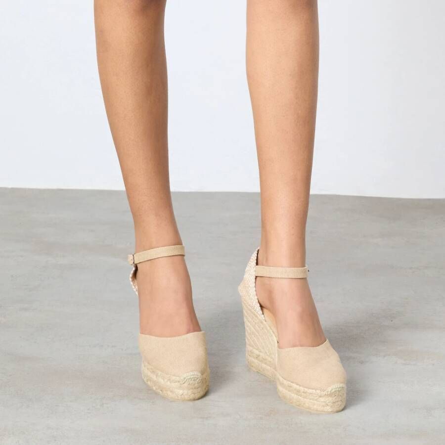 Castañer Carol 8Ed 002 11 cm sleehakken Beige Dames