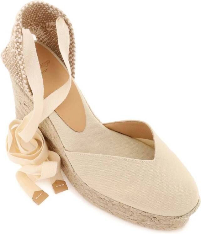 Castañer Chiara Wedge Espadrilles Beige Dames