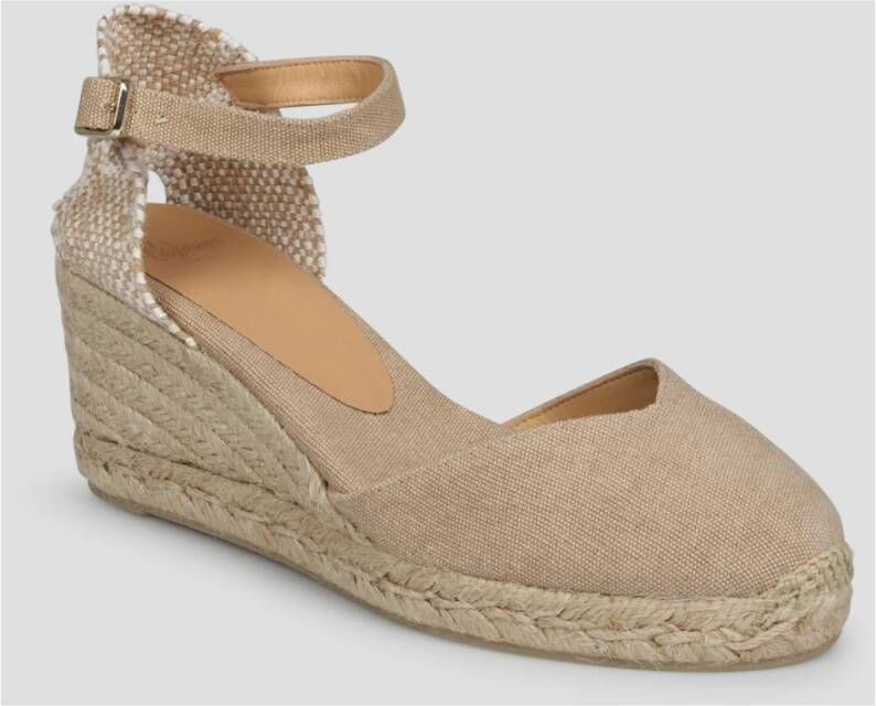 Castañer Chiarita Wedge Espadrilles Beige Dames