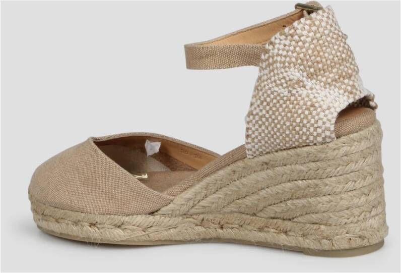 Castañer Chiarita Wedge Espadrilles Beige Dames