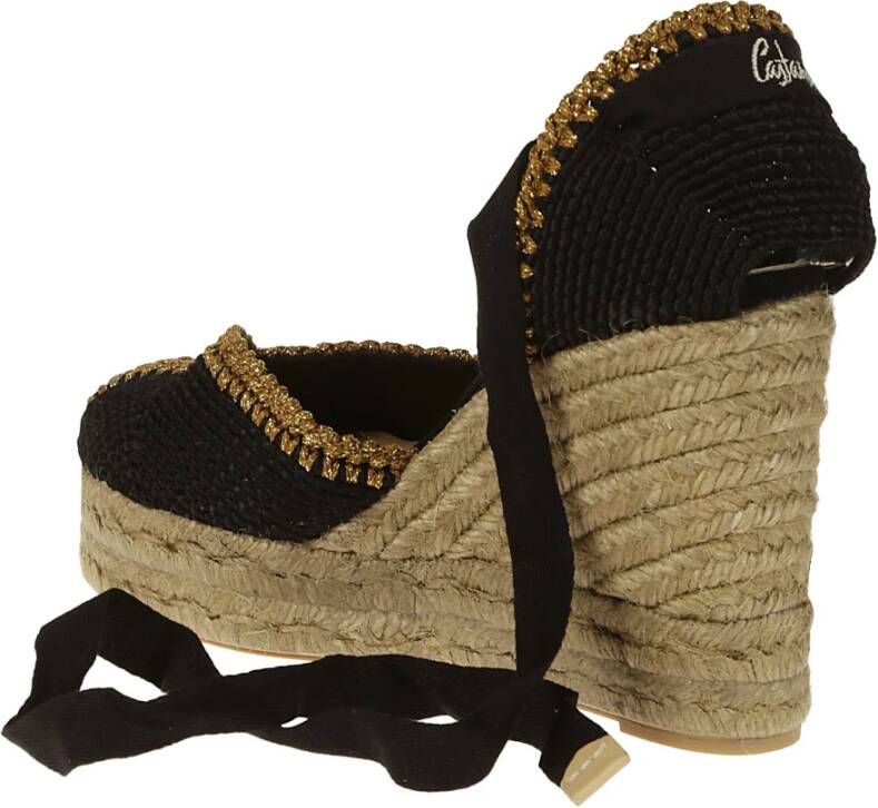 Castañer Coeur Espadrilles Sleehak Schoenen Black Dames