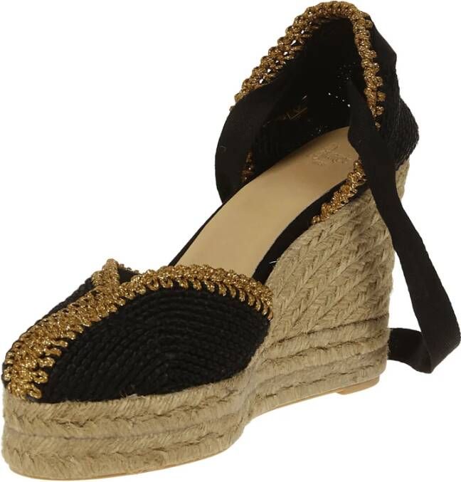 Castañer Coeur Espadrilles Sleehak Schoenen Black Dames