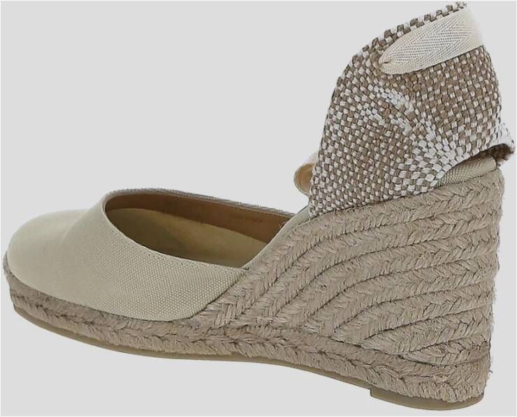 Castañer Dames Sleehak Flatform Schoenen Beige Dames