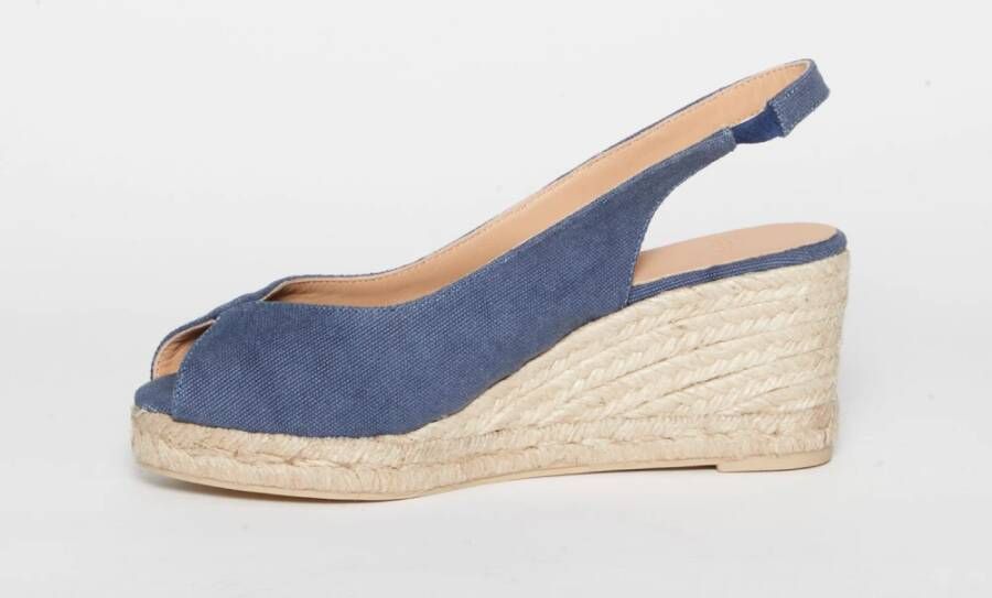 Castañer Denim Blauwe Sleehak Schoenen voor Vrouwen Blue Dames