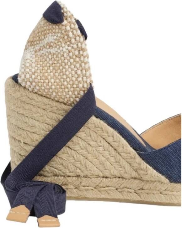 Castañer Denim Espadrilles van Biologisch Katoen Blue Dames