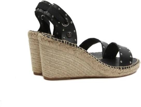 Castañer Elegante Sleehak Espadrilles Tina Model Black Dames