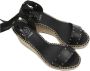 Castañer Elegante Sleehak Espadrilles Tina Model Black Dames - Thumbnail 4