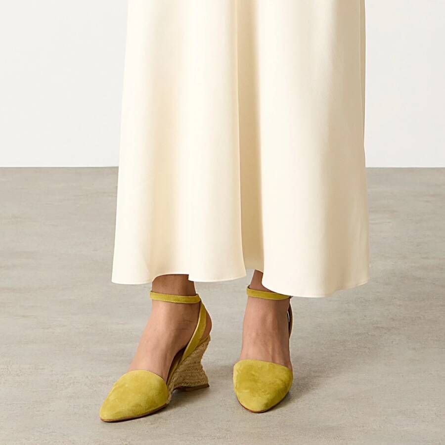 Castañer Espadrille MET 8 CM Sleehak Green Dames