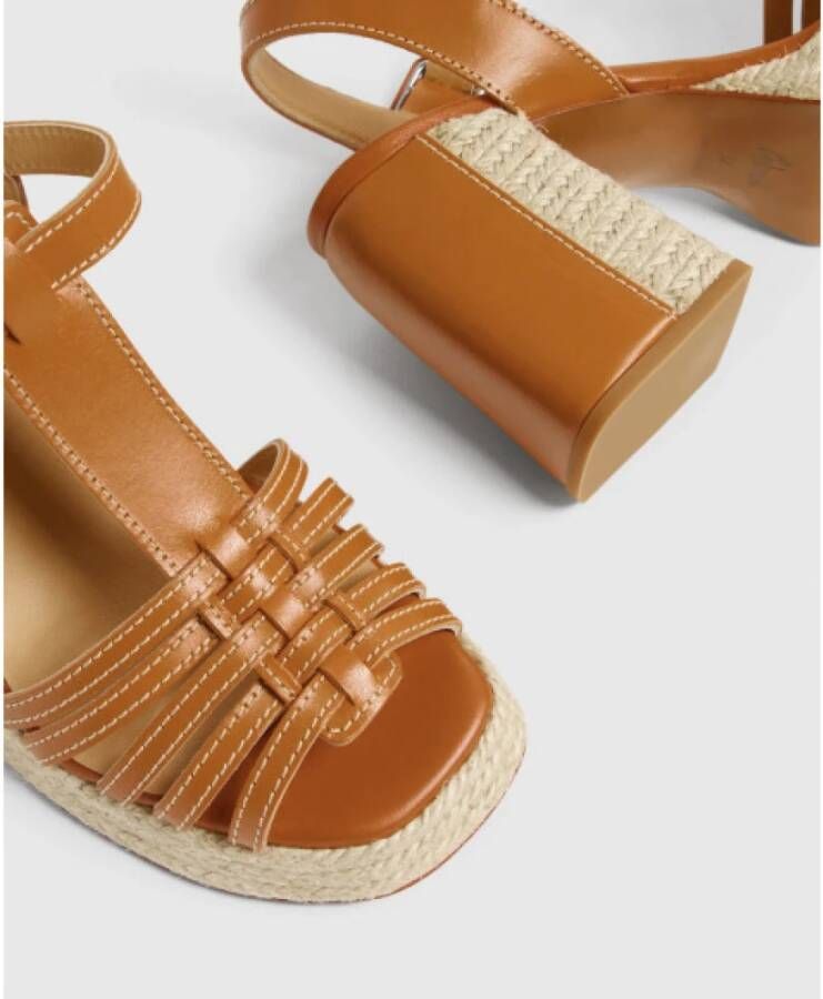Castañer Espadrilles met open hiel en enkelband