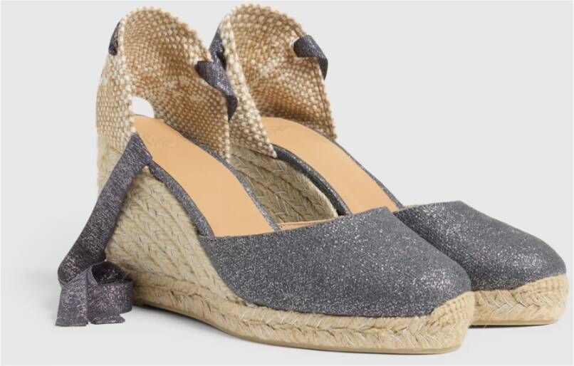 Castañer Espadrilles MET Sleehak Gray Dames