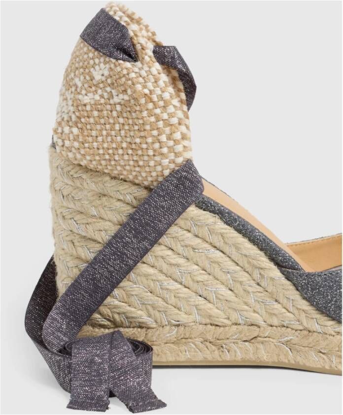 Castañer Espadrilles MET Sleehak Gray Dames