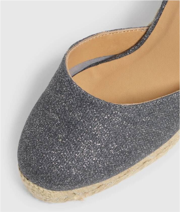 Castañer Espadrilles MET Sleehak Gray Dames