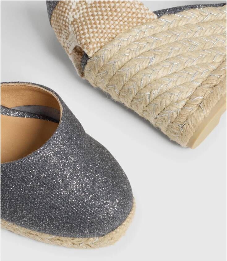 Castañer Espadrilles MET Sleehak Gray Dames