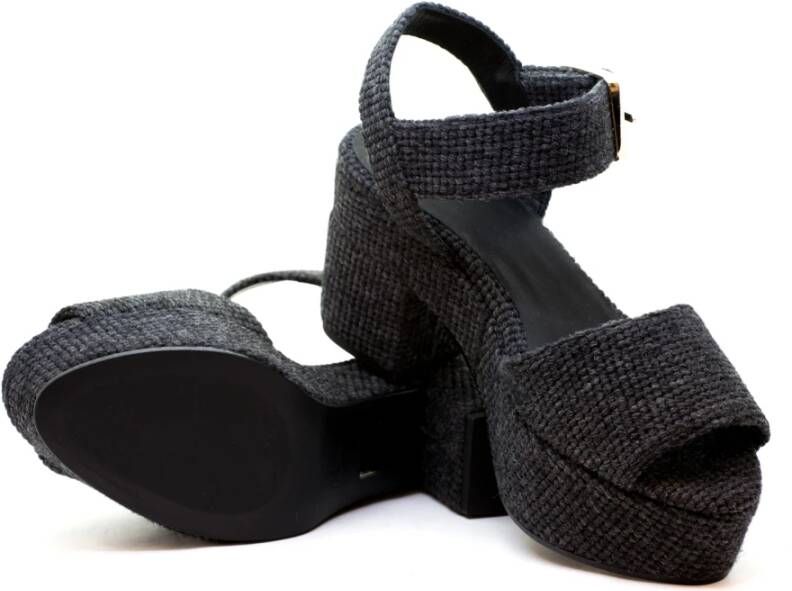 Castañer Flat Sandals Black Dames