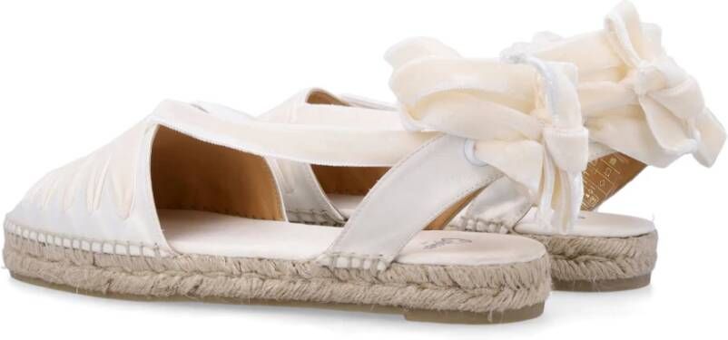 Castañer Fluwelen Lint Espadrille Satijnen Schoen