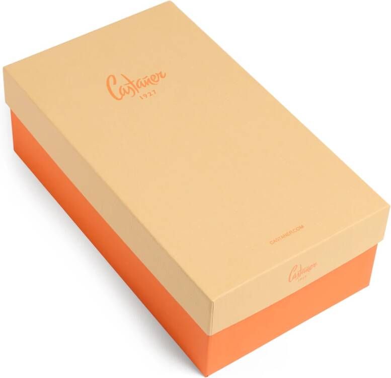Castañer Gea -katoenen espadrilles met striksluiting en 2 cm hak.
